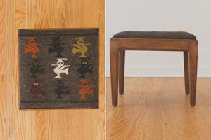 Vintage Kilim Ottoman