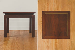 Walnut & Brass End Table