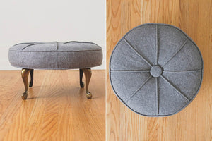Wool & Brass Ottoman