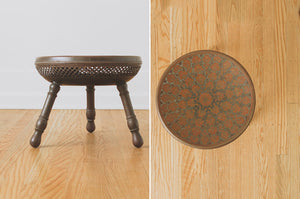 Carved Brass Ottoman