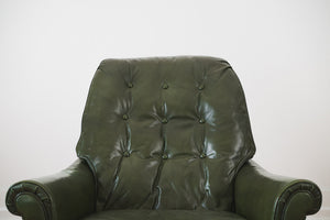Leather Chair & Ottoman