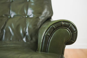 Leather Chair & Ottoman