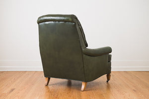 Leather Chair & Ottoman