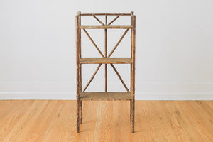 Vintage Bamboo Shelf