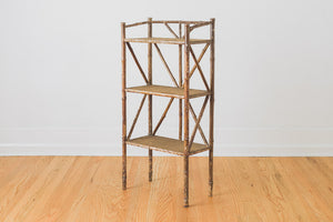 Vintage Bamboo Shelf