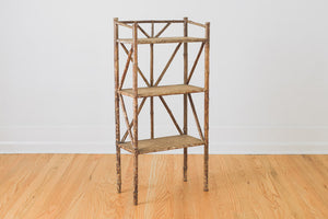 Vintage Bamboo Shelf