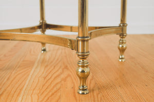 Brass & Glass Side Table