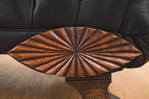Leather Chesterfield Chaise