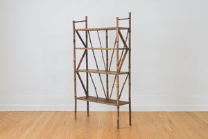 Vintage Bamboo Shelf