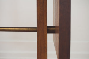 Wood & Brass Serving Cart