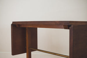 Wood & Brass Serving Cart