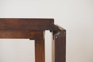 Wood & Brass Serving Cart