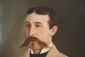 German Mustache Man Portrait