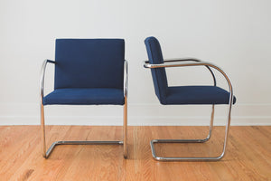 MCM Chrome Spring Chairs