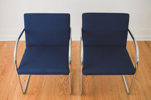 MCM Chrome Spring Chairs