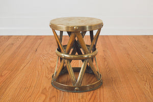 Brass Drum Table