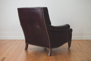 Leather Chair & Ottoman