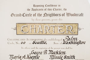 1930 Woodcraft Charter