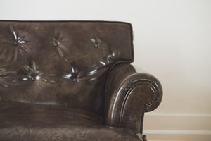 Henredon Leather Sofa