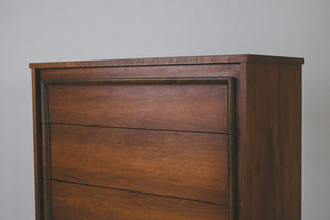 MCM Walnut Highboy Dresser