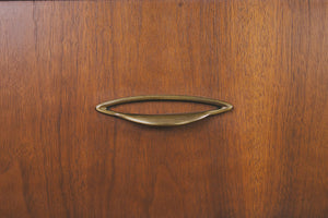 MCM Walnut Highboy Dresser