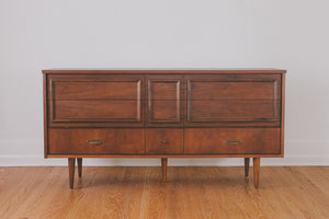 MCM Walnut Lowboy Dresser