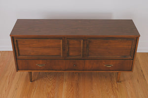 MCM Walnut Lowboy Dresser