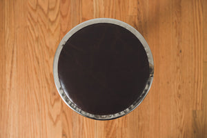 Chrome & Leather Stool