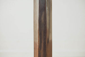 Chrome & Leather Stool