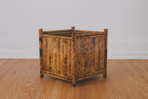 Vintage Bamboo Blanket Holder