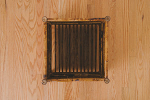 Vintage Bamboo Blanket Holder
