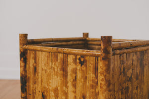 Vintage Bamboo Blanket Holder