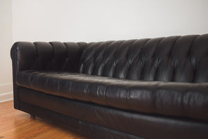 Black Leather Chesterfield