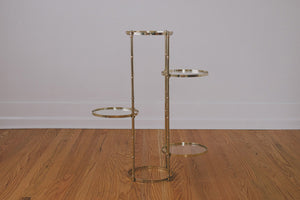 Brass & Glass Plant Stand