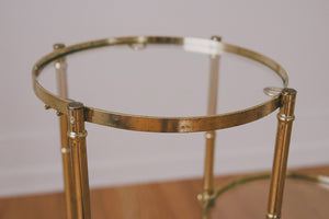 Brass & Glass Plant Stand