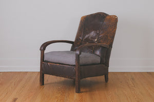 HS Collection Leather Club Chair