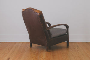 HS Collection Leather Club Chair