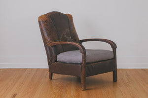 HS Collection Leather Club Chair