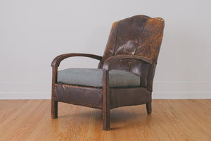 HS Collection Leather Club Chair