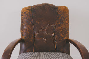 HS Collection Leather Club Chair