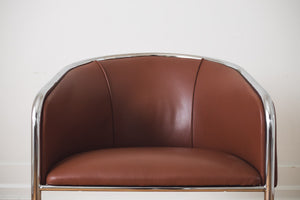Leather & Chrome Chair