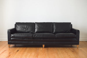 Black Leather Sofa