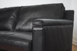Black Leather Sofa