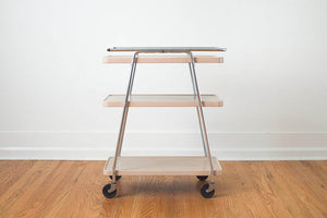 Pink Metal Bar Cart