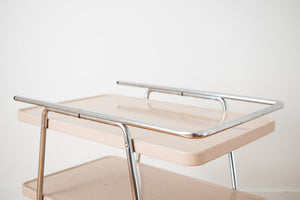 Pink Metal Bar Cart