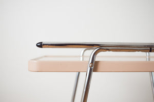 Pink Metal Bar Cart