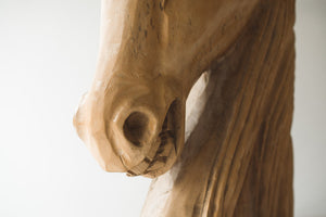 Carved Horse Bust