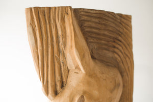 Carved Horse Bust