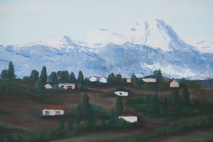 Olympic Mountains Painting