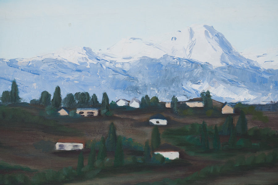 Olympic Mountains Painting